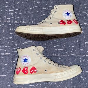 CDG X Converse multiple hearts